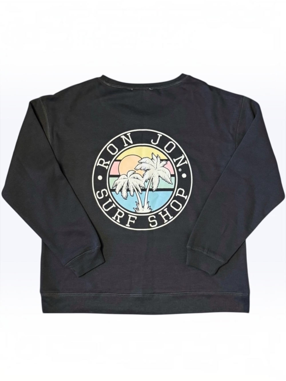 Ron Jon Surf Shop Crew Neck Palm Tree Sunset Sweatshirt | Adult Medium | NWOT